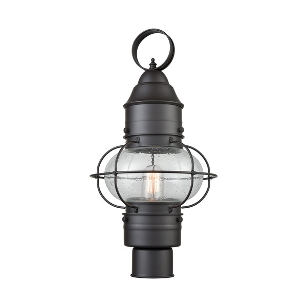 Elk Lighting Onion 1-Light Outdoor Post Mount in Oil Rubbed Bronze 57182/1